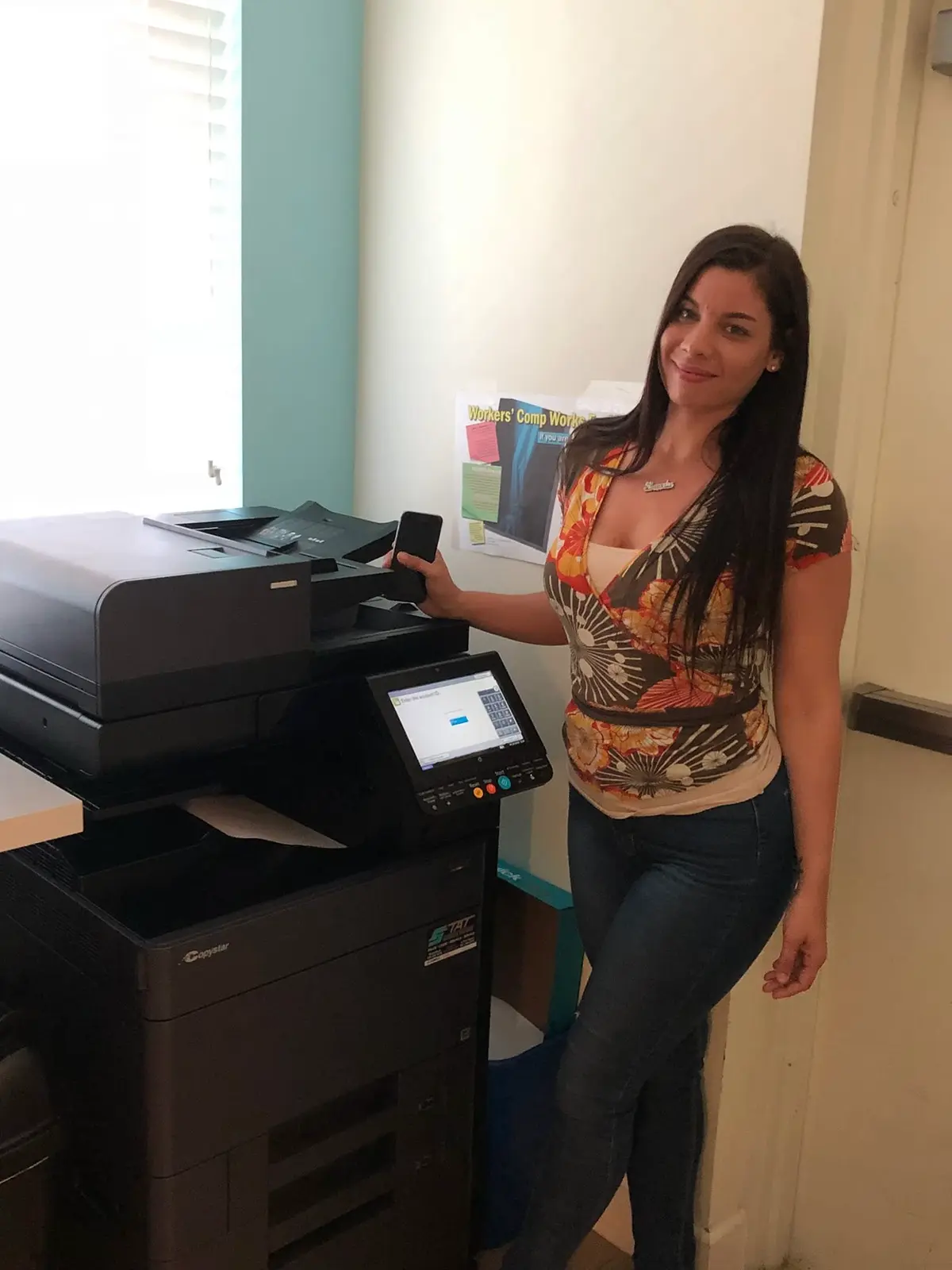 South Florida office customer with installed business copier